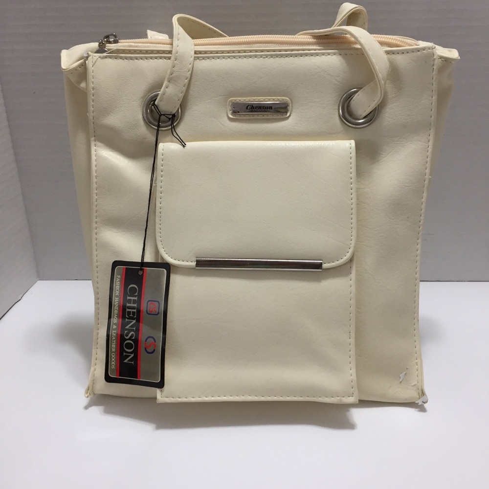NWT Chenson Cream PVC Tote